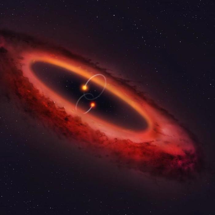 Weird Star System's Planet-Forming Disk Goes Vertical Like a Ferris Wheel