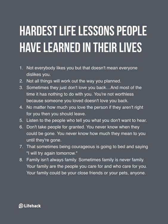 Hardest Life Lessons People Have Learned In Their Lives