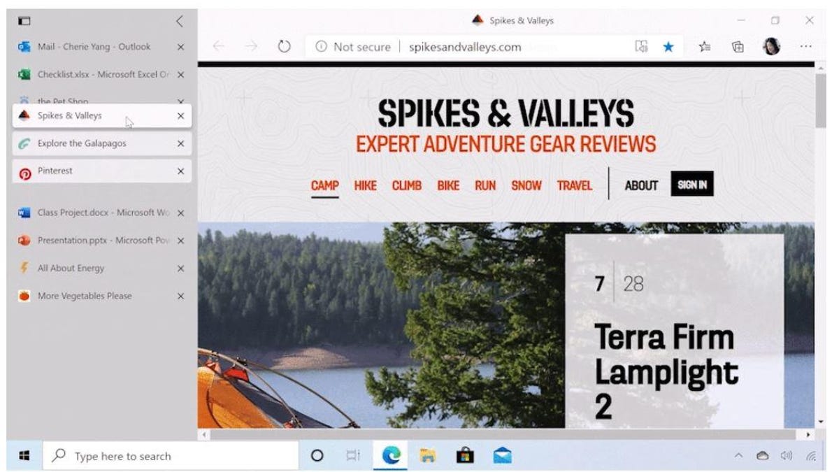 Microsoft's Chromium-based Edge's vertical tabs feature hits the Dev Channel
