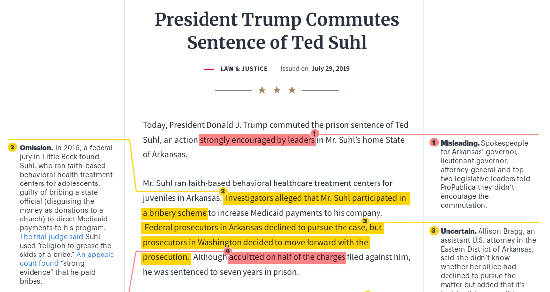 Debullshitifying Trump's get-out-of-jail statement for Medicaid scammer Ted Suhl