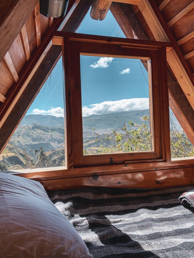 The view from my hostel bed up in the remote mountains of Ecuador. A much needed off-the-grid adventure after the hustle and bustle of Quito.