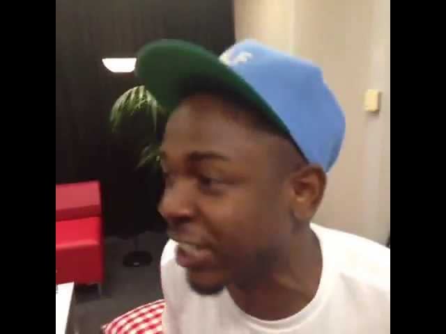 Kendrick Lamar imitating Tyler, The Creator