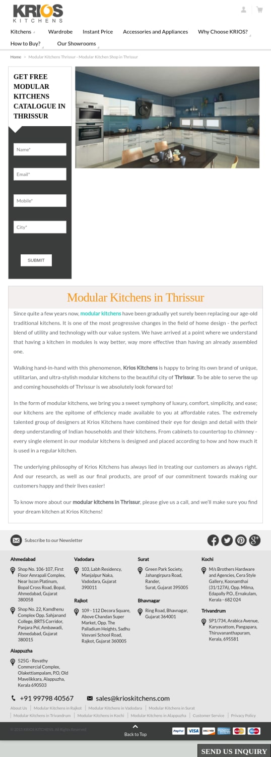 Modular Kitchens Thrissur - Modular Kitchen Shop in Thrissur