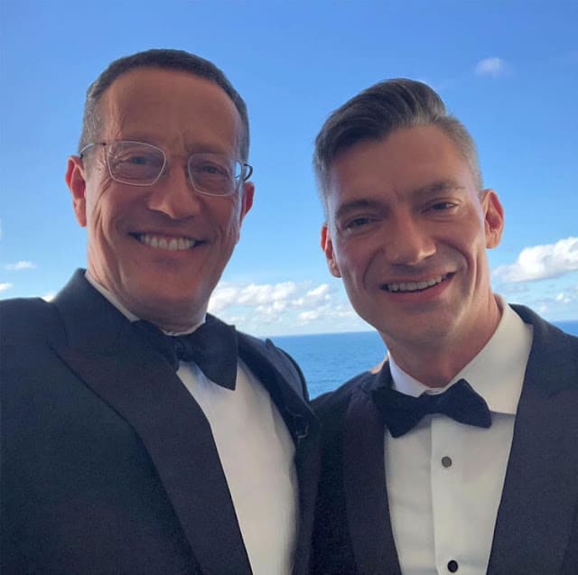 [PHOTOS] CNN business journalist Richard Quest weds with male partner Chris Pepesterny