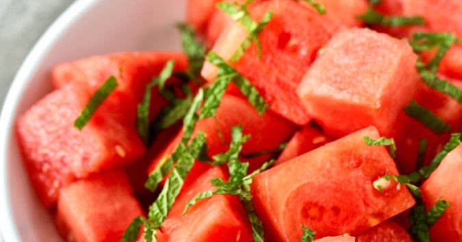 Watermelon Salad with Mint and Lime