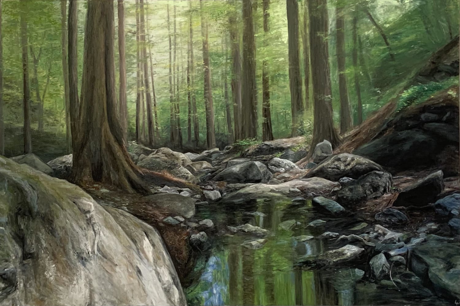 “Cathedral Forest”oil painting