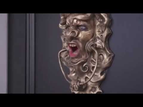 Hilarious moment door knocker comes to LIFE to frighten away sales people   only for a gargoyle to