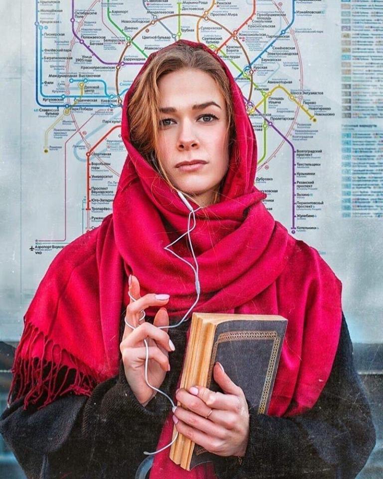 Patron saint of women who don't want to talk to you on public transit