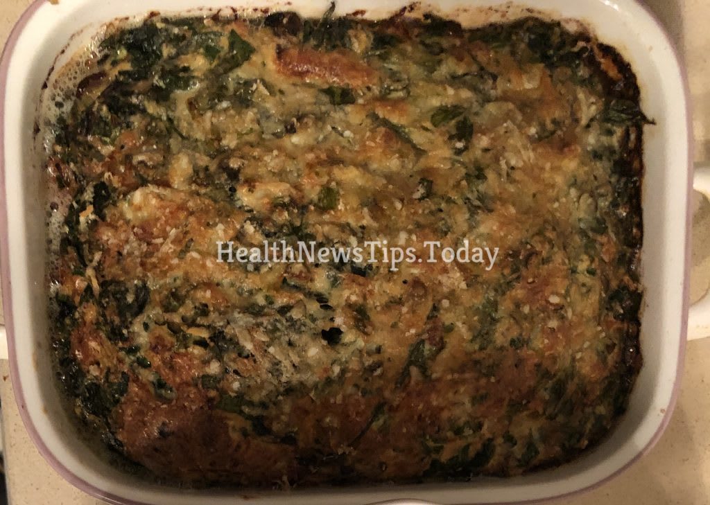 Frittata Bacon, Spinach and Mushrooms