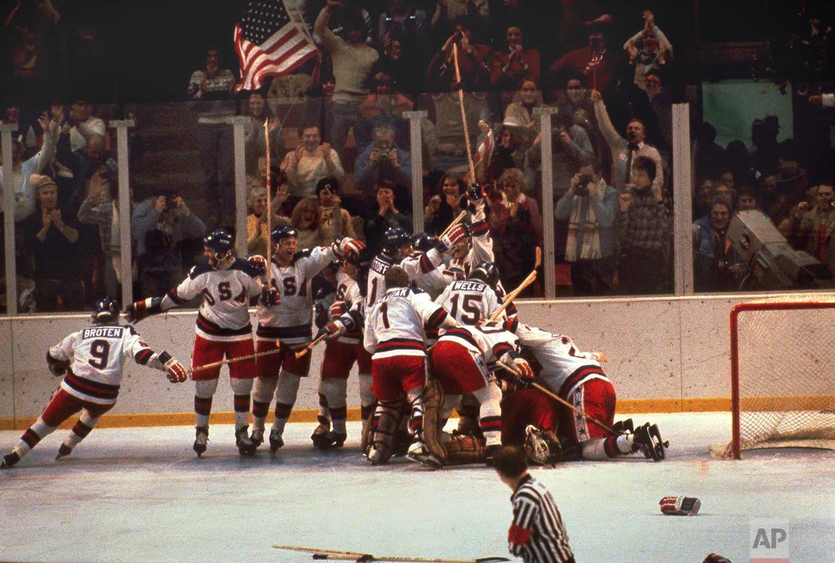 40 years ago today, the "Miracle on Ice" took place in Lake Placid, New York, as the United States Olympic hockey team upset the Soviets, 4-3. (The U.S. team went on to win the gold medal.)