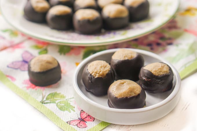 Low Carb Buckeye Candy Recipe - nut free, gluten free keto snack