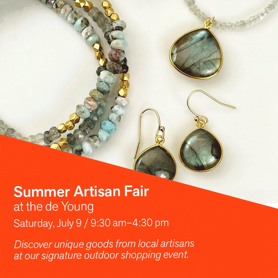 Don't miss the shopping event of the season 🛍 Our summer artisan fair is coming this Saturday! Shop beautiful goods from 12 Bay Area artisans and designers. Find out more: