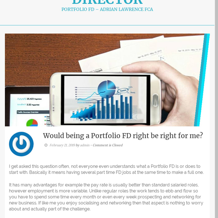 Would being a Portfolio FD right be right for me? – Portfolio Finance Director