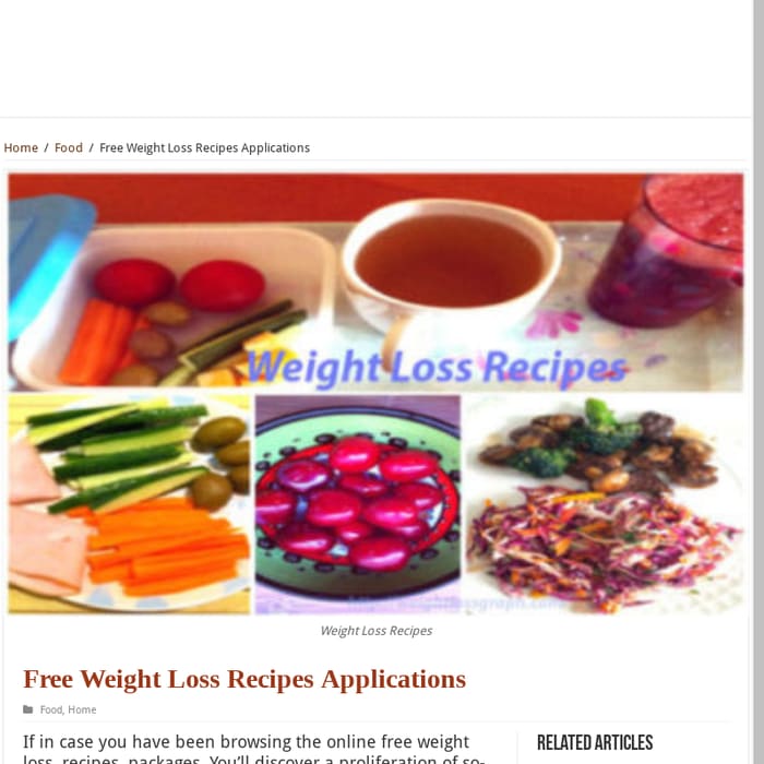 Free Weight Loss Recipes Applications