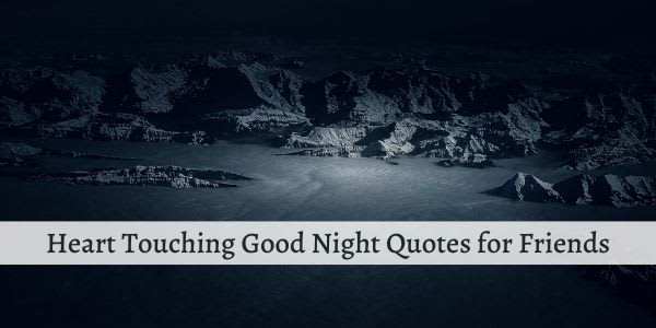 Top 120 Heart Touching Good Night Quotes for Friends