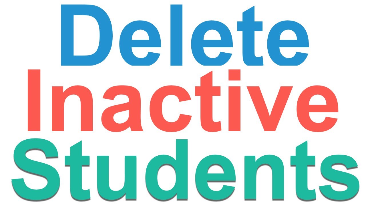 How to Delete Inactive Users in Bulk from an Online Course