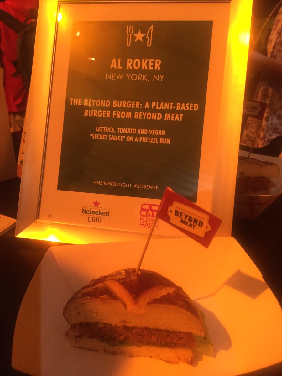 The mouth appeal, fat factor, and look of ground beef. @alroker does it again with his vegan burger