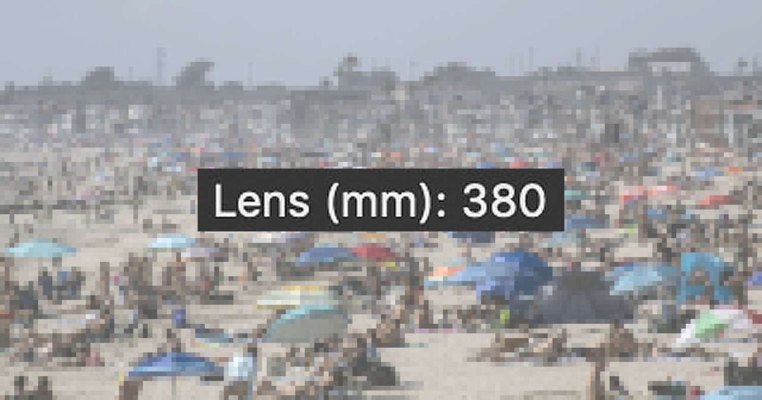 Controversial Photo of 'Crowds' on CA Beach Was Shot with a Telephoto Lens