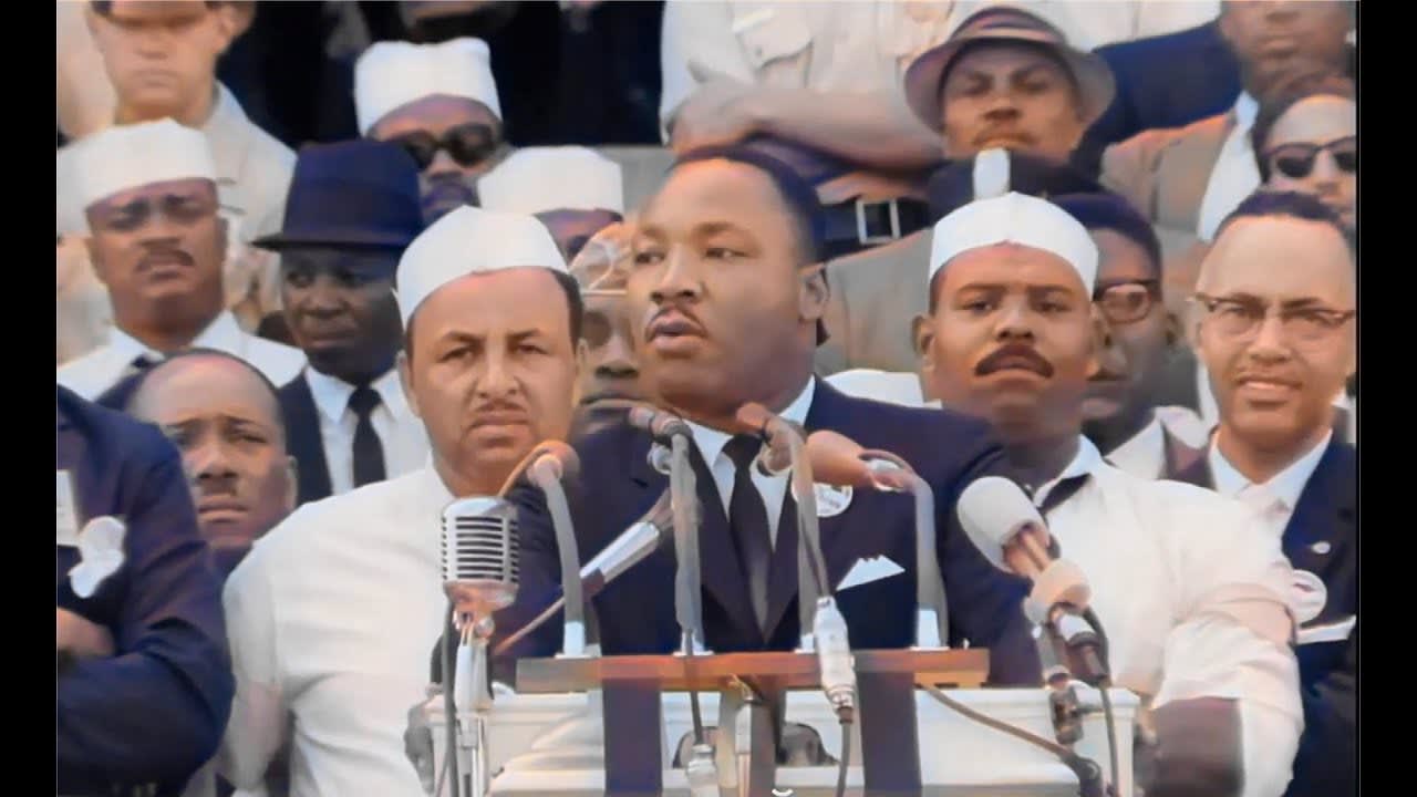 DeOldify Colorization: Martin Luther King - I Have A Dream Speech in color! [HD]