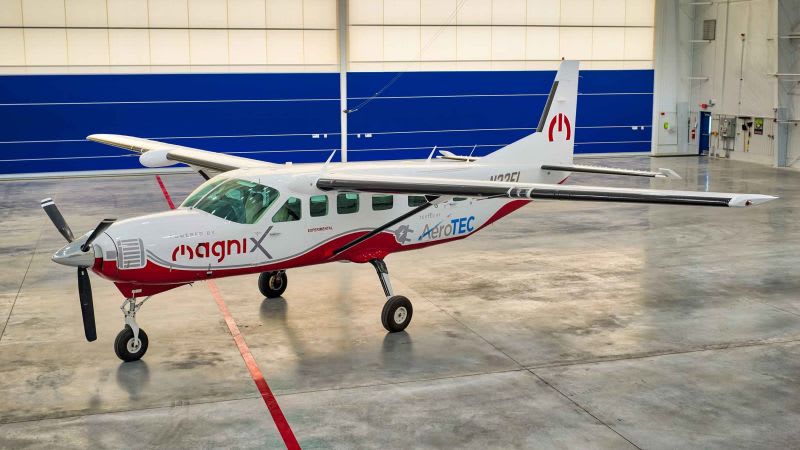 Largest all-electric aircraft to make maiden flight - The nine-passenger eCaravan plane is the result of a collaboration between engine company magniX and aerospace firm AeroTEC
