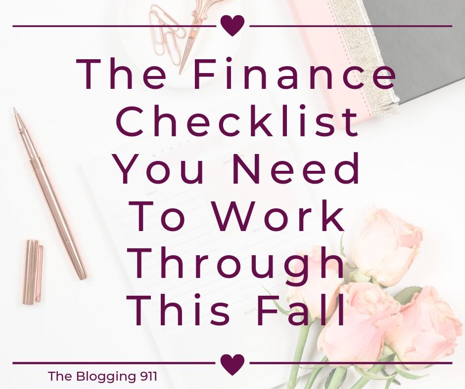 The Finance Checklist You Need To Work Through This Fall
