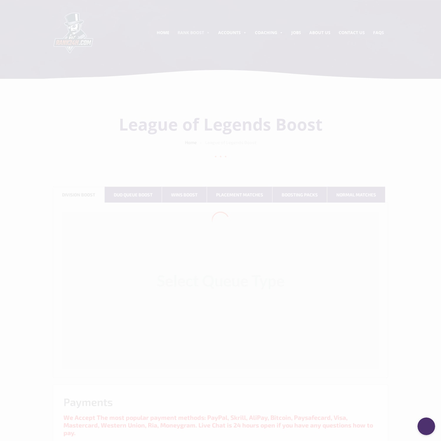 Professional League of Legends (LoL) Elo Boost Service