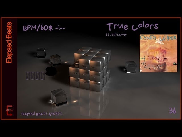 Main Series #36 -True Colors by Cyndi Lauper - Elapsed Beats Demo [4K]