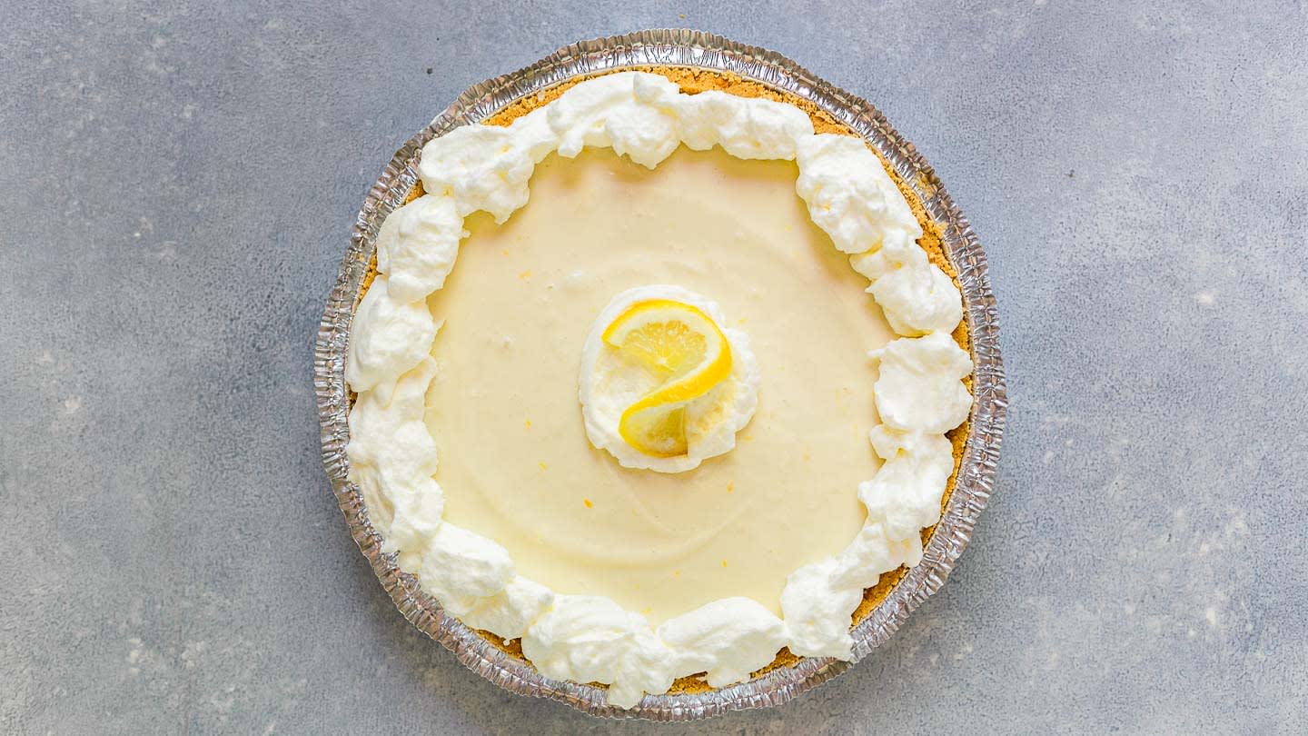 No-Bake Lemon Icebox Pie Recipe - 3 Ingredients!