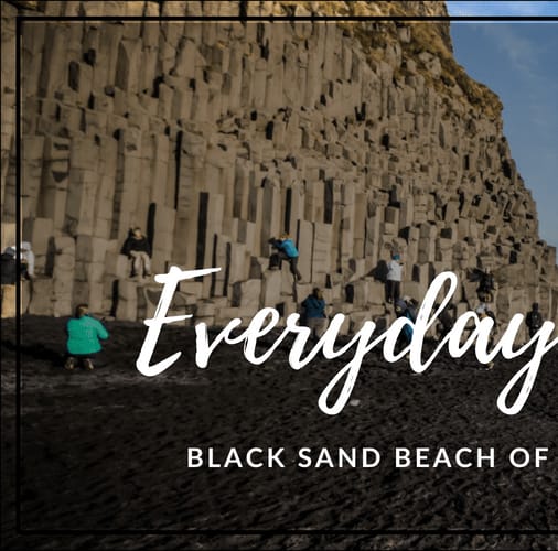 Postcard: Black Sand Beach of Reynisfjara, Iceland