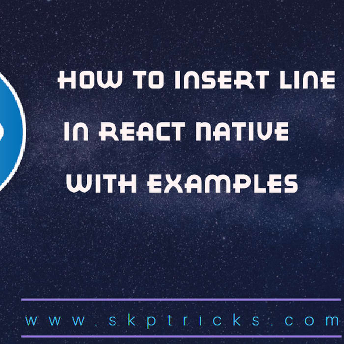 How to insert line break in React Native