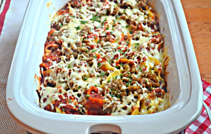 No-Bake Slow Cooker Stuffed Shells