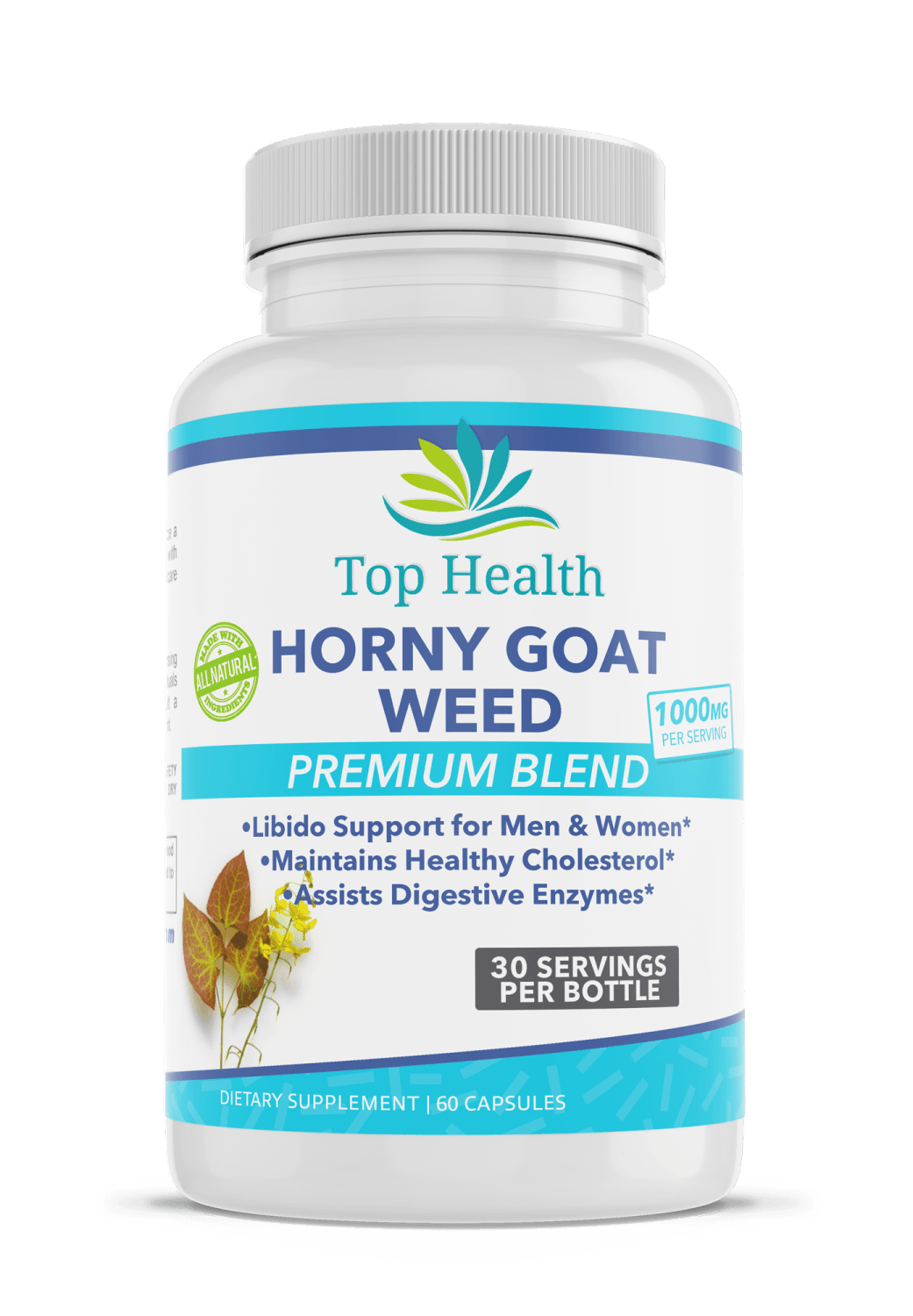 Horny Goat Weed Blend Libido Support Supplement 60 Capsules