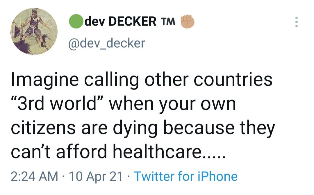 Healthcare needs to be affordable for everyone