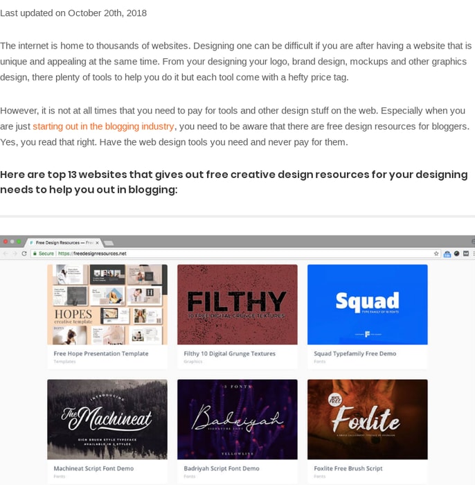 10+ Sites Where to Download Free Design Resources For Bloggers
