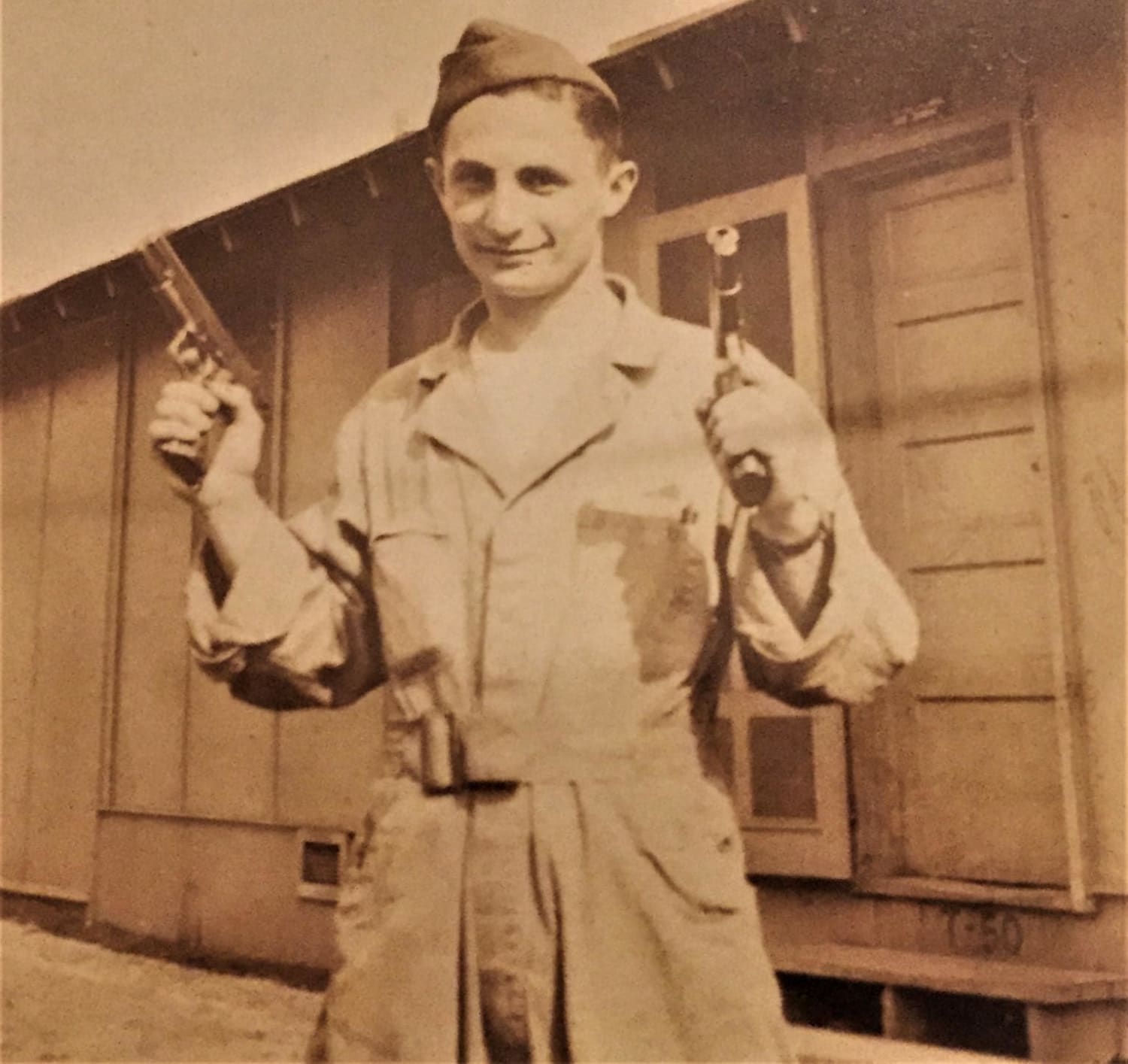 My Great Uncle Offering Nazis 1911 Reasons to Quit Their Bullshit c. 1942