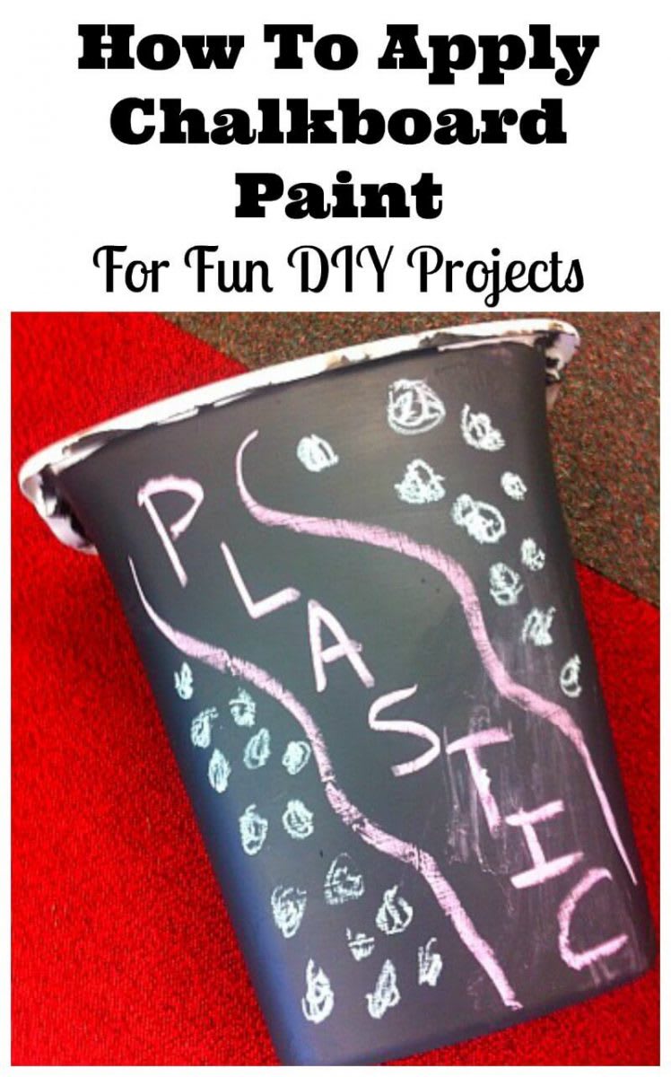 DIY Chalkboard Paint Project- How To Apply Tutorial