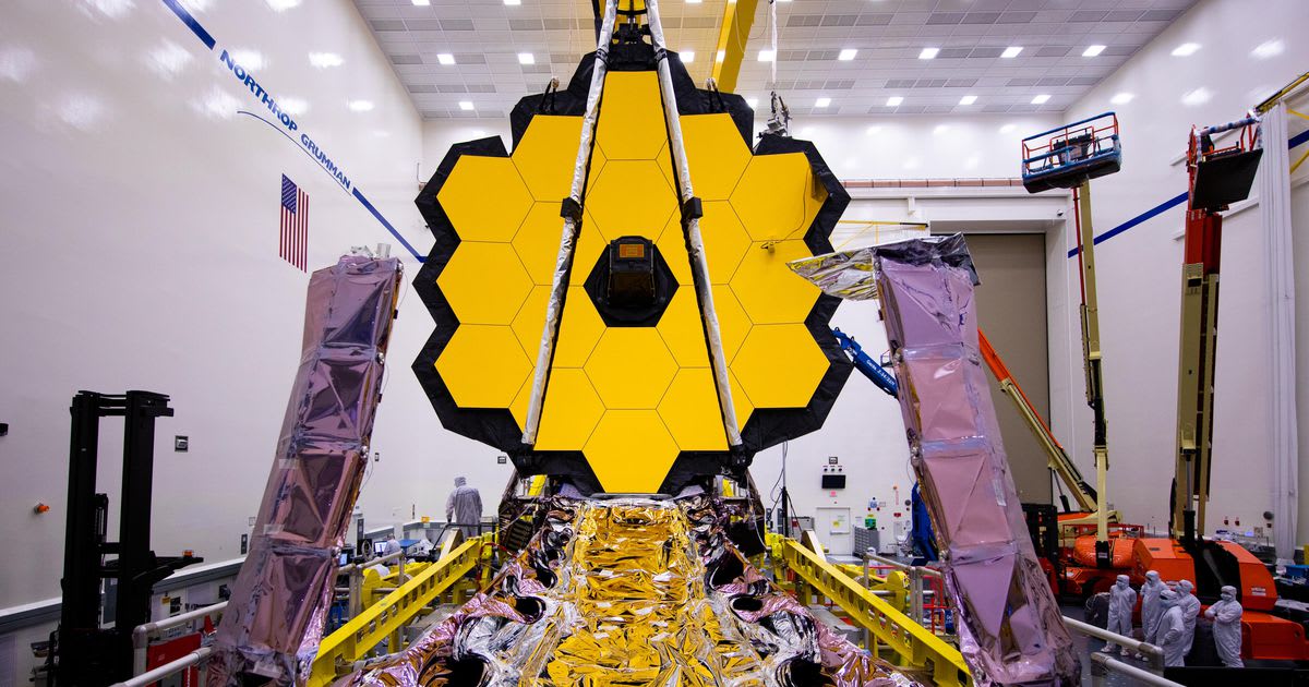 NASA's long-delayed James Webb Space Telescope opens its golden mirror one last time on Earth