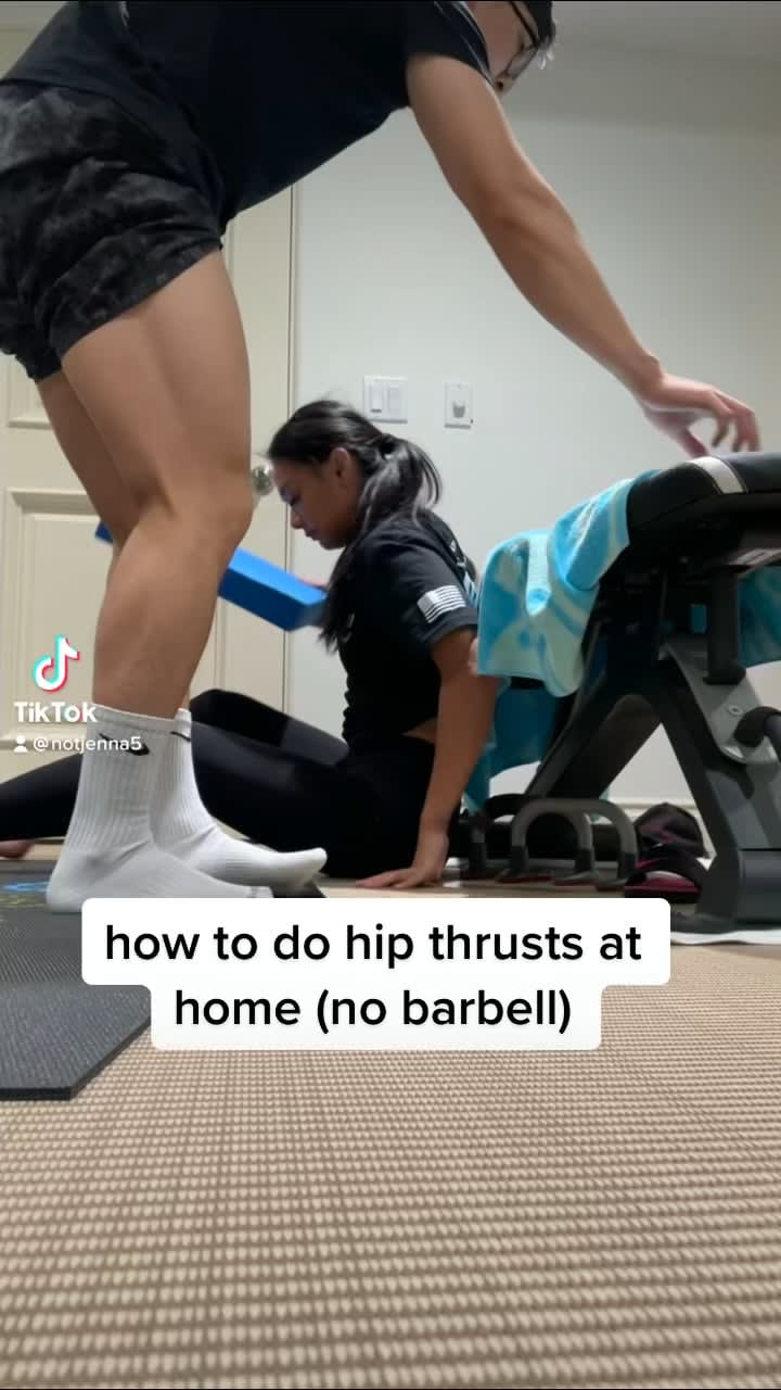 how to do hip thrusts at home