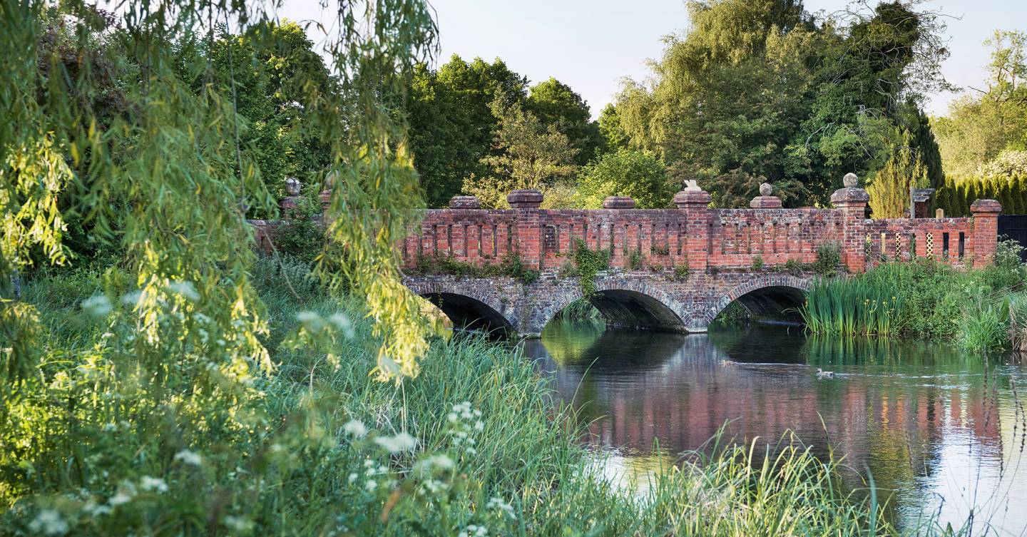 A timeless English garden on the banks of the River Test