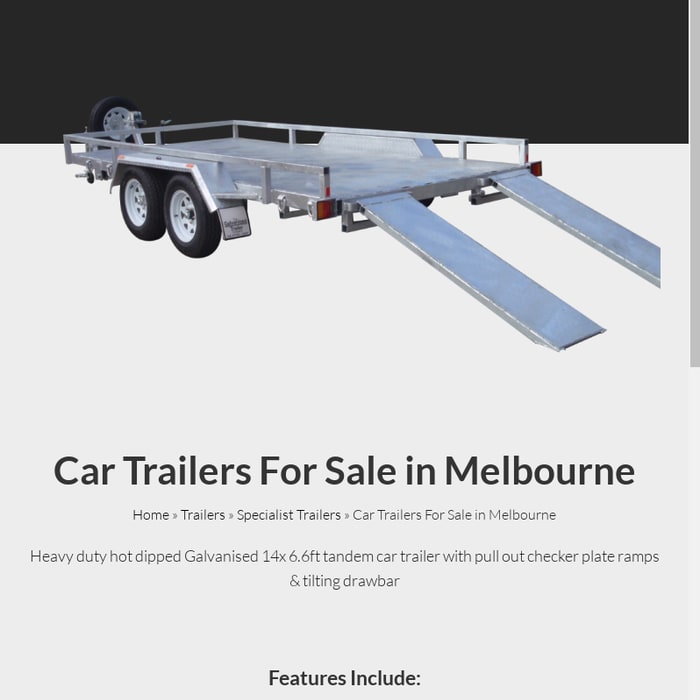 Car Trailers Available in Melbourne