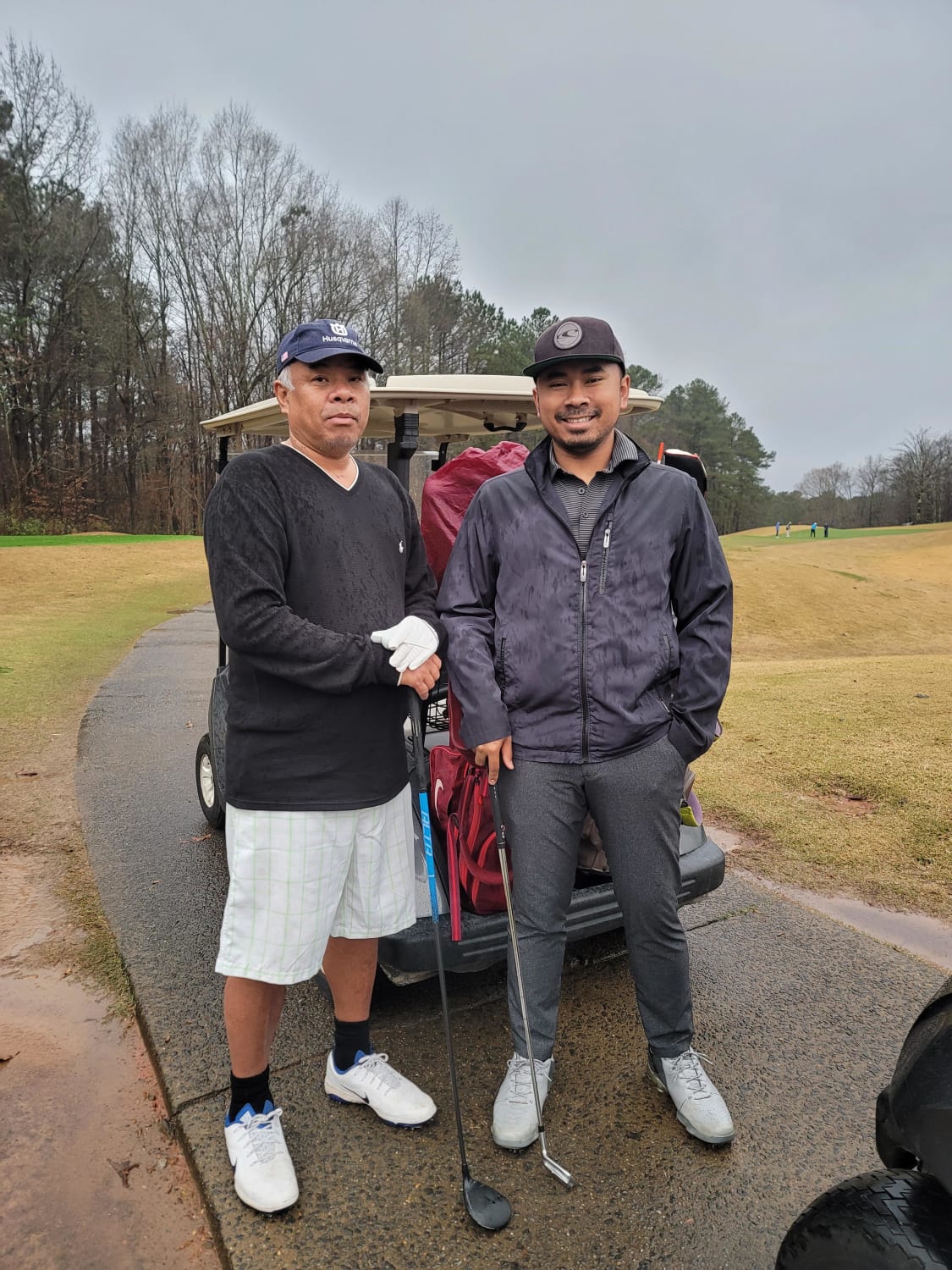 My dad got covid in June 2021. Was in the hospital for total 3 months ventilator for 2 months, ECMO for a month, 2 strokes, 90% infection in the lungs, 7 other complications, almost died 4 times and 3 months of rehab. I took a break from golf to wait for him l. Today was our first round together. 🙏