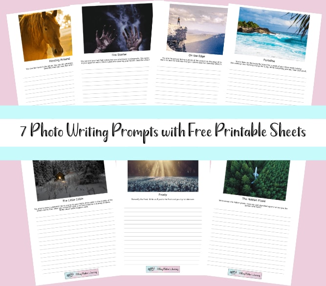 7 Photo Writing Prompts with Free Printable Sheets - A Busy Mother's Journey