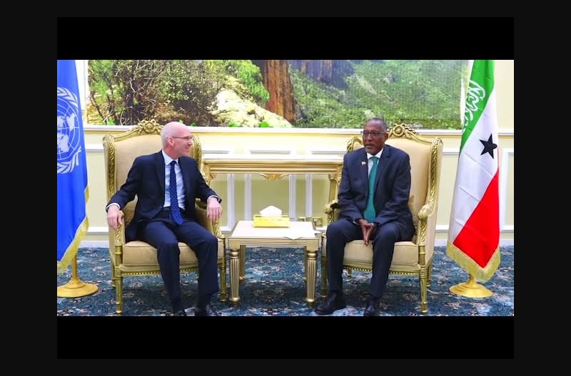 Somaliland President Holds Discussions With Visiting UN Envoy