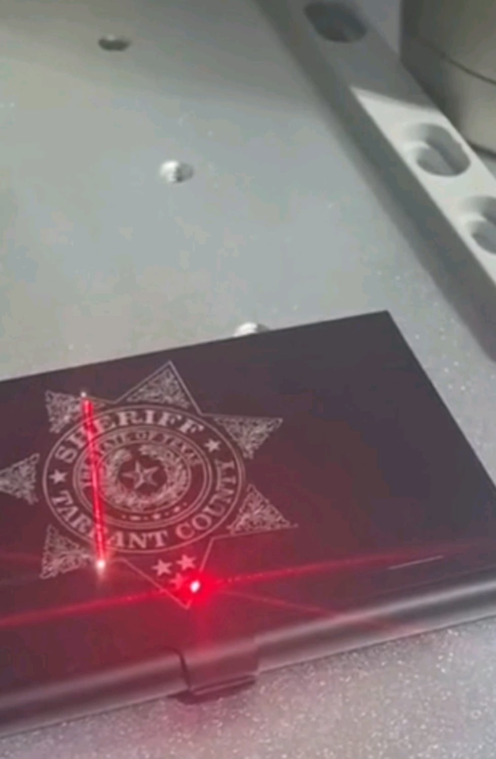 This laser engraving (sound on)