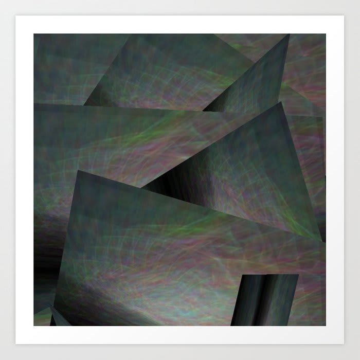 Blocks Art Print by abstractzone