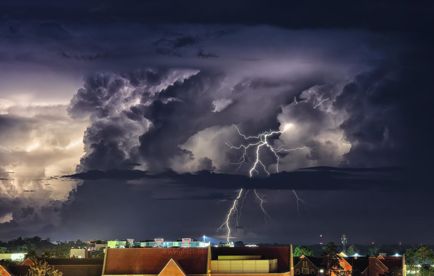 Lightning off the coast of Tallahassee