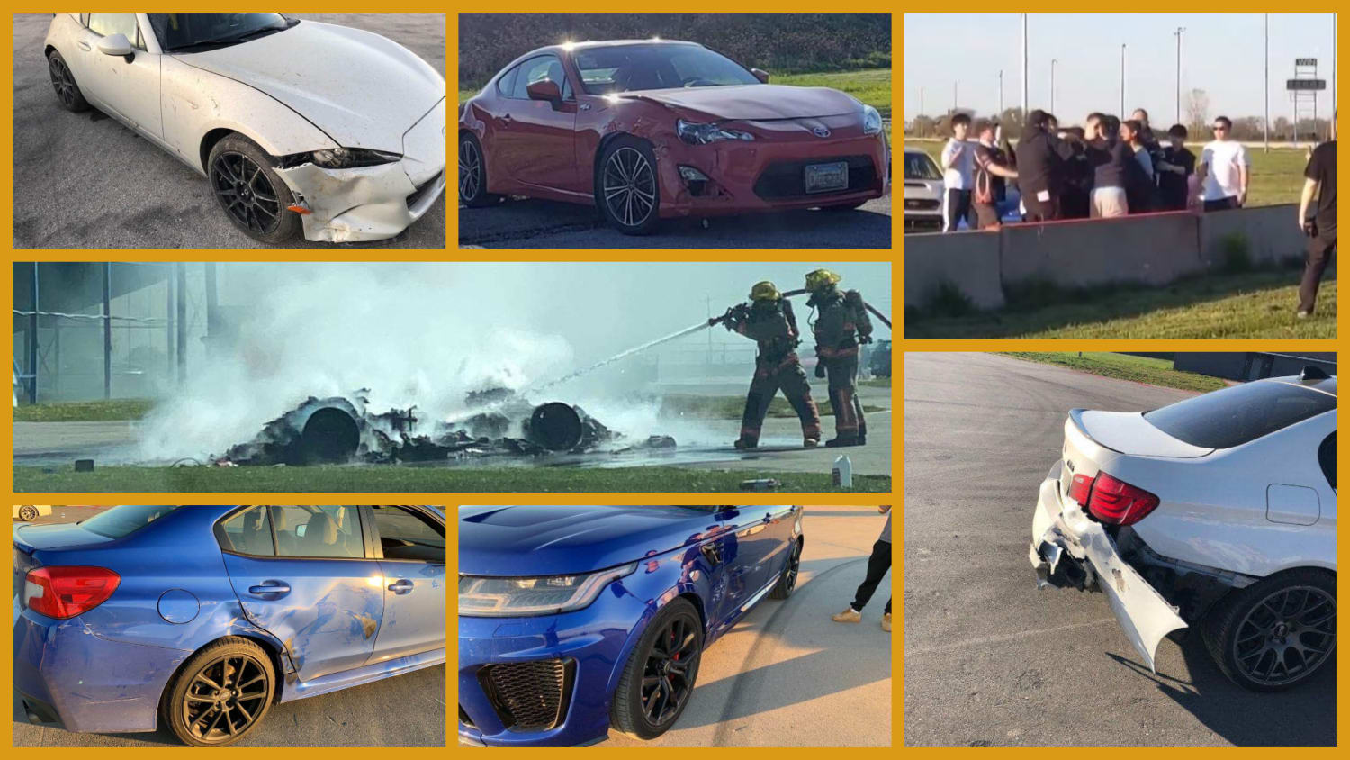 Toronto Motorsports Park's First Post-Lockdown Track Day Ends in Crashes, Punches, Fire