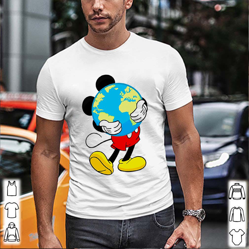 Mickey mouse hug earth shirt,Hoodie, V-neck, Sweater