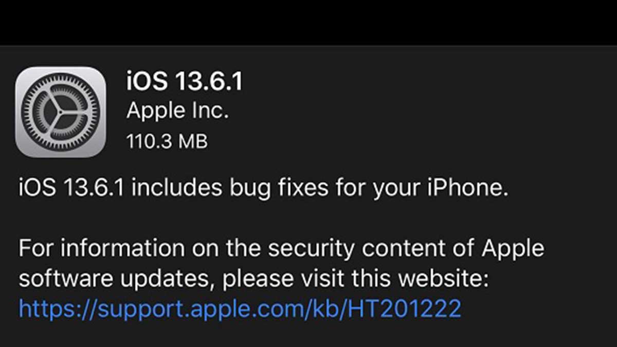 Apple Releases iOS and iPad OS 13.6.1, Fix Storage Issues, and more