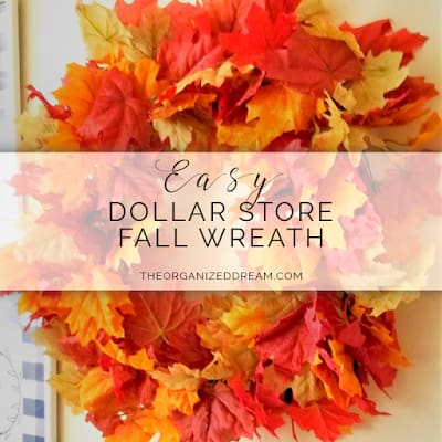 Easy Dollar Store Fall Wreath